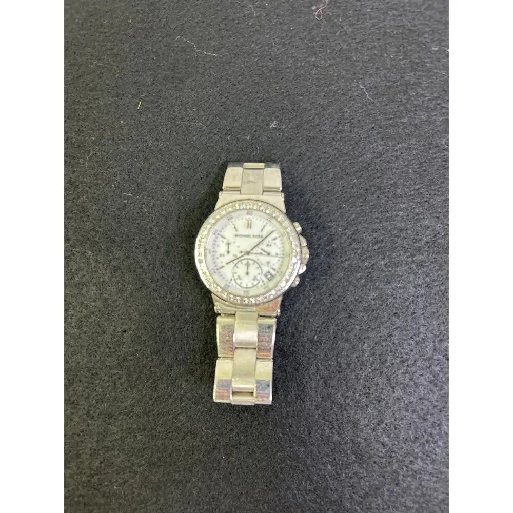 Michael Kors Women's MK5585 Chronograph Crystal Stainless Steel Watch.